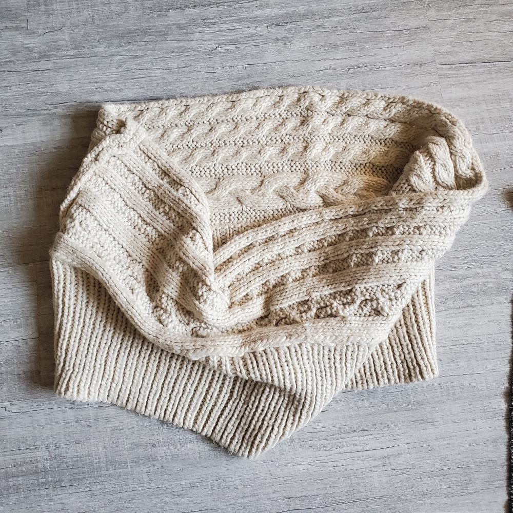 Knitted Chunky Infinity Scarf